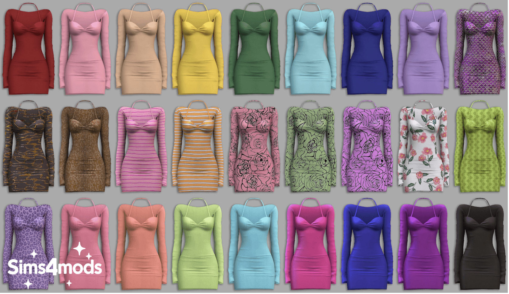 Галерея мода Открытое платье Halterneck Simple Dress #1